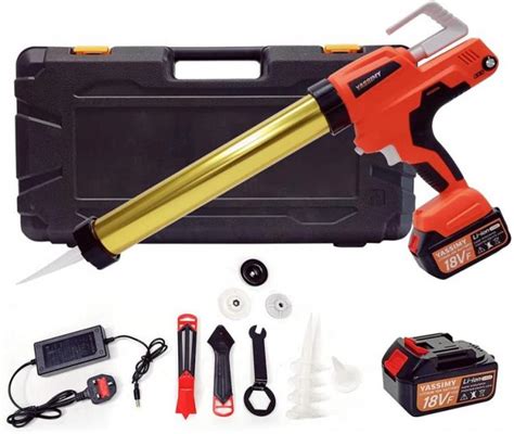 Cordless Caulking Gun Electric Sealant Adhesive Caulk Gun With 18v Li Lon Battery