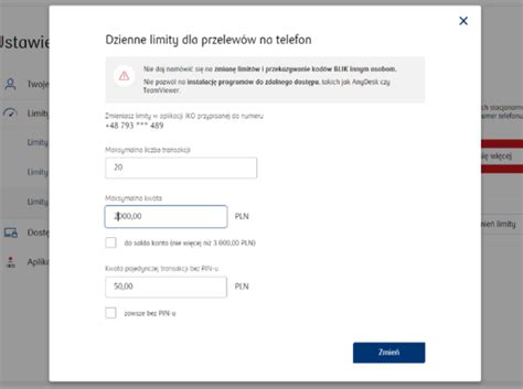 Jak zmienić limit PKO BP
