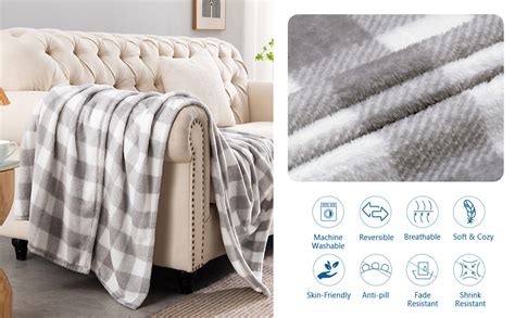 Bedelite Fleece Throw Blanket Twin Size For Couch Sofa Bed