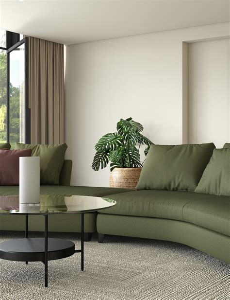 Small Curved Conversation Sofas | Baci Living Room