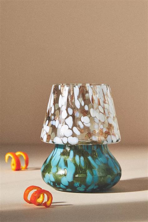 Anthropologie Cheena Petite Apple Cider Champagne Glass Mushroom Lamp