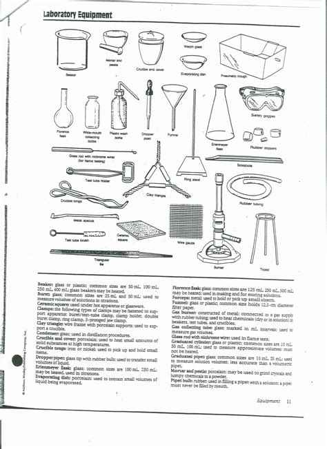 50 Lab Equipment Worksheet Answer Key Chessmuseum Template Library