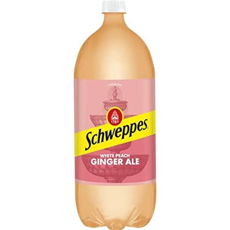 Amazon Schweppes White Peach Ginger Ale Soda Caffeine Free