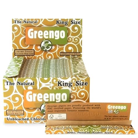 Headshop Paraphernalia Smoking Papers Tips Greengo King Size