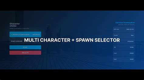 Osva Multicharacter Spawn Selector YouTube