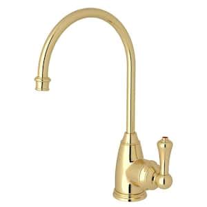 ROHL Georgian Era Single Handle 10 In Faucet For Instant Hot Water Dispenser In English Gold U
