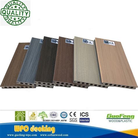 Co Extrusion Capped Composite Wpc Decking Outdoor Flooring Decking