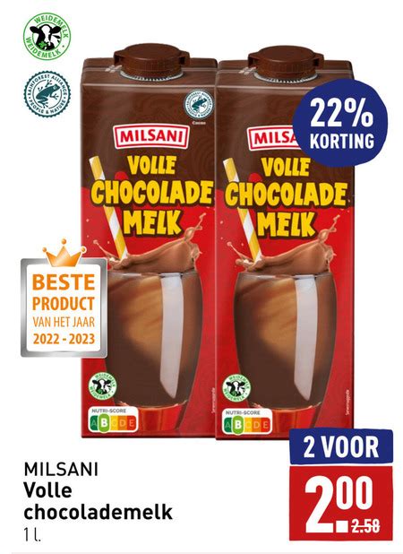 Milsani Chocolademelk Folder Aanbieding Bij Aldi Details