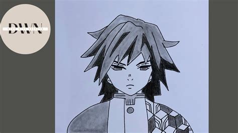 How To Draw Giyu Tomioka Demon Slayer Kimetsu No Yaiba Step By Step