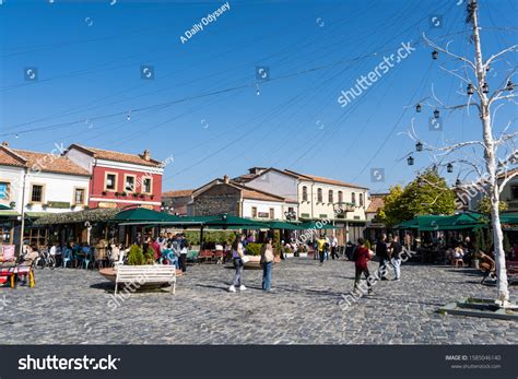 Korce Albania 12052019 Old Bazaar Korca Stock Photo 1585046140 ...