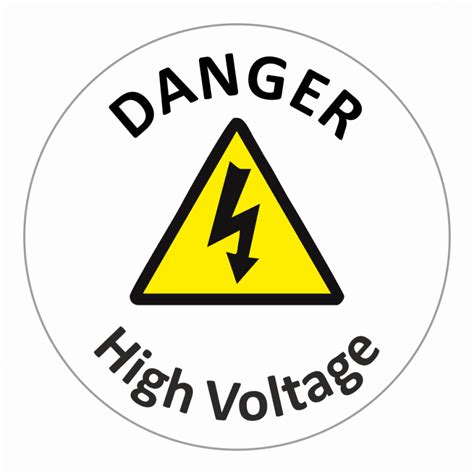 High Voltage Warning Labels Stickers For Teachers