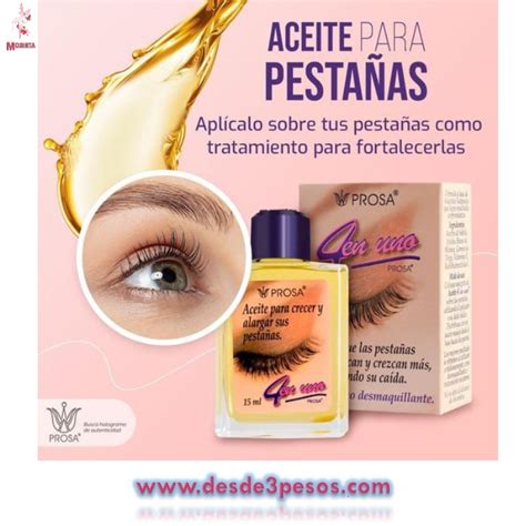 Aceite para crecer y alargar sus pestañas PROSA 15ml PRODUCTOS