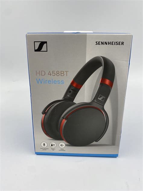 Sennheiser Hd Bt Wireless Noise Cancelling Headphones Black Red