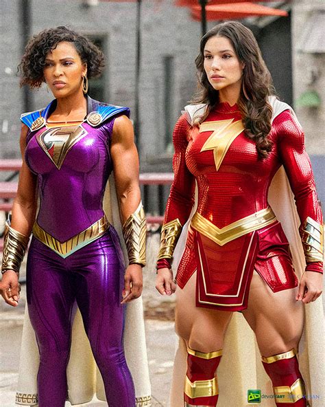 Shazam 2 Meagan Good And Grace Fulton Enhanced By Mrcaliban On Deviantart