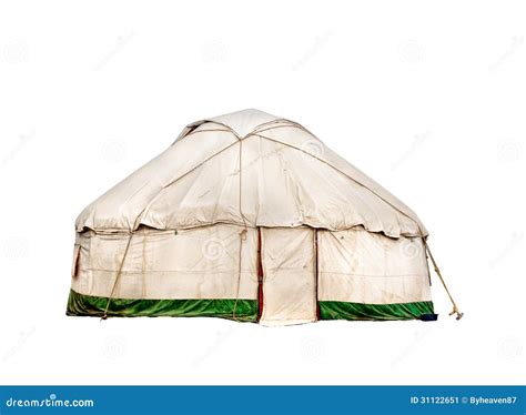 Urta Nomadic House In Steppe Stock Photography