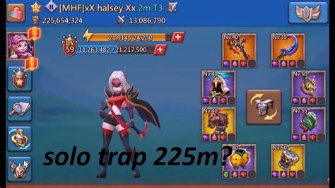 Lords Mobile Solo Trap F2P Lvl 59 Vs Full Mythic Champ YouTube