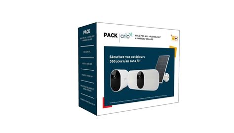 Pack de caméra de surveillance Arlo Pro 4 XL intérieure extérieure