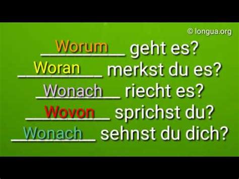 A A B B Bungen Fragew Rter Fragen Wozu Womit Wovon Wovor