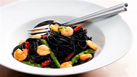 Receta De Pasta Con Gambas Nero Di Sepia L RTVE