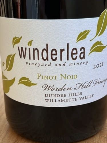 Winderlea Worden Hill Vineyard Pinot Noir Vivino Us