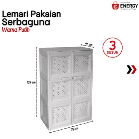 Kimplast Lemari Pakaian Susun Energy Bali