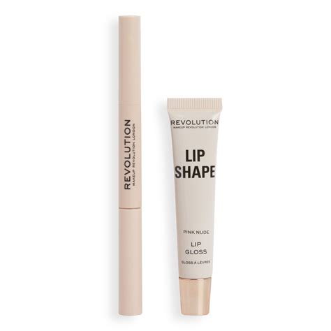 Makeup Revolution Lip Shape Kit Pink Nude Revolution Beauty