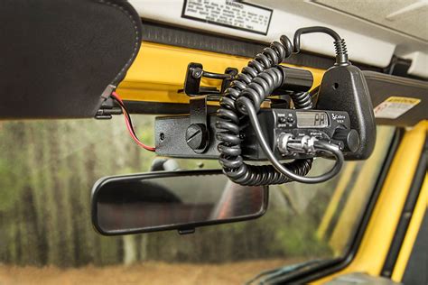 Rugged Ridge 1355108 Cb Radio Windshield Mount For 97 02 Jeep Wrangler