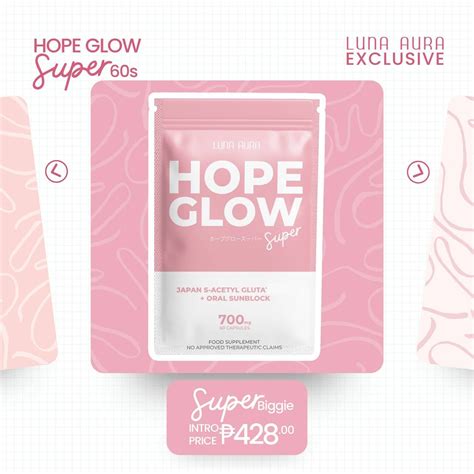 Luna Aura Hope Glow Advance Glutathione Luna Aura Super Biggie Luna