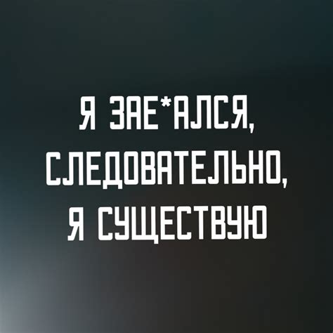 Следовательно, я существую | Пикабу