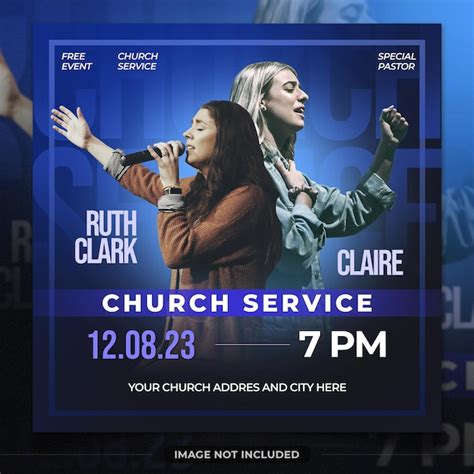 Premium PSD Church Media Flyer Poster Template