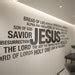 Jesus Wordcloud Religious Wall Sign Christian Wall Words Church