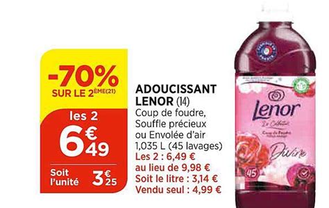 Promo Adoucissant Lenor Chez Bi Icatalogue Fr