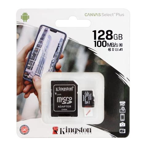 Purchase Kingston Canvas Select Plus 128GB Micro SD Card, 100MB/s, SDCS2/128GB Online at Best ...