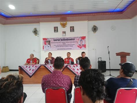 Camat Gantar Adakan Rakor Bersama Upt Dan Bpp Pertanian Sekaligus