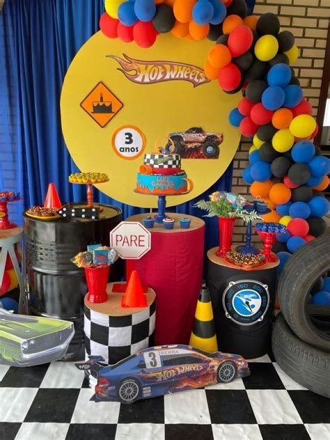 Impresionantes Mesas De Dulces De Hot Wheels Cumplea Os De Hot Wheels Fiesta De Hot Wheels