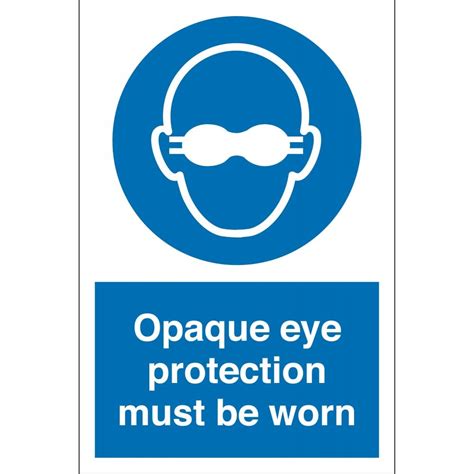 Opaque Eye Protection Must Be Worn Sign From Key Signs Uk