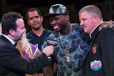 50 Cent and Akon Sit Ringside at Knockout Night at the D