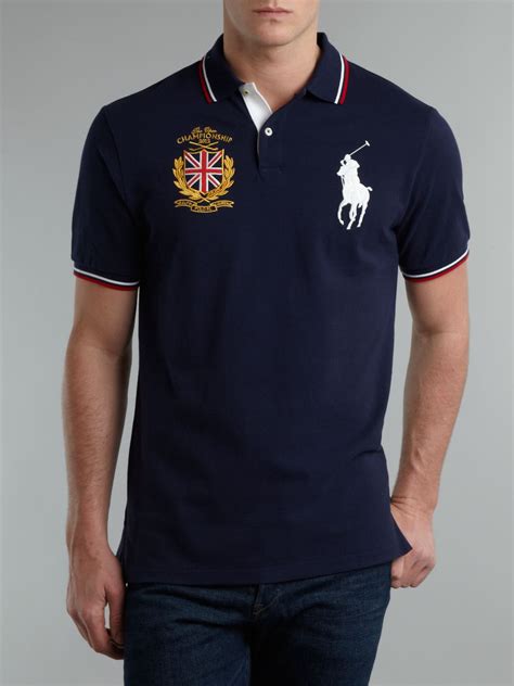 Ralph lauren golf The Open Badge Polo Shirt in Blue for Men | Lyst