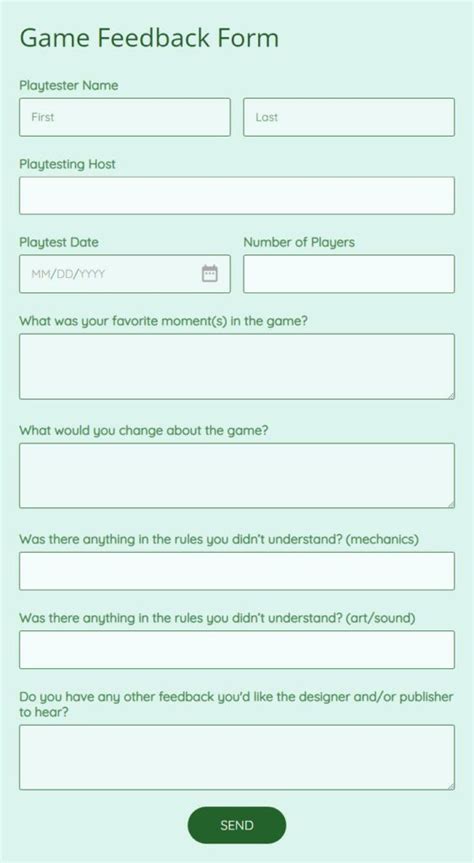 Visitor Feedback Form Template 123 Form Builder