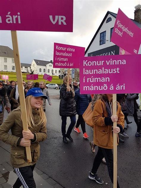 Icelandic Women Cut Working Day To Protest Wage Gap