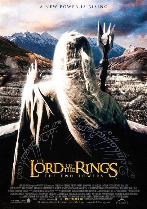 The Lord Of The Rings The Twin Towers Movie Poster Poster