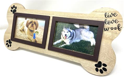 3mazings Dog Picture Frames 4x6 Pet Frame Memorial Photo Collage For