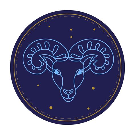 Aries astrological sign, horoscope zodiac symbol 17794787 Vector Art at ...