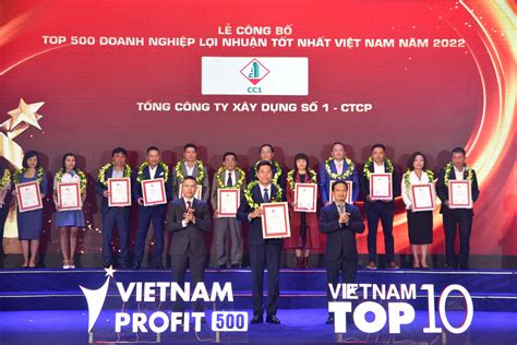 Tổng Công Ty Xây Dựng Số 1 Cc1 Lọt Top 10 Doanh Nghiệp Trong Ngành