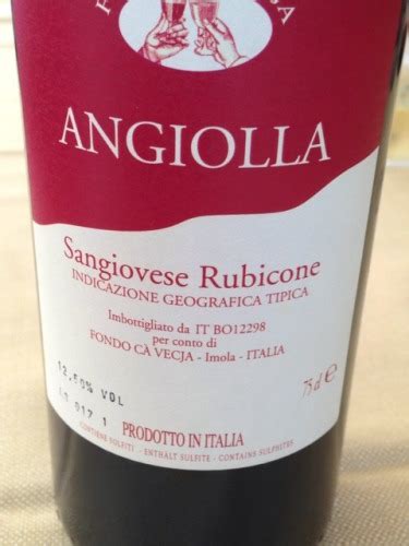 Fondo Ca Vecja Angiolla Sangiovese Rubicone Vivino US