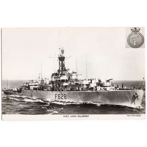 Hms Loch Killisport Loch Class Frigate Royal Navy Rp Postcard Unused £1