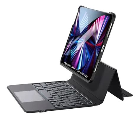 Teclados Ipad Air 5 - Teclado Touch + Case Magnética Para iPad Air 5 A2589 A2591 ...