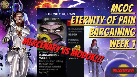 Mcoc Eternity Of Pain Bargaining Week Black Widow Deadly Origins