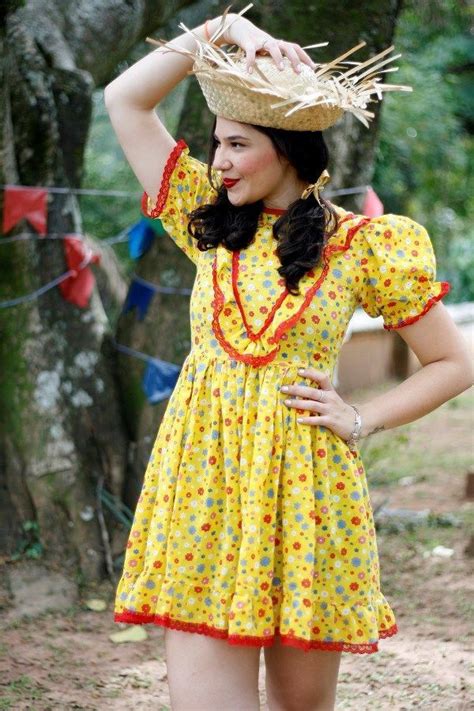 Vestidos Caipiras Para Usar Na Festa Junina 2019 Modelos Toda Atual