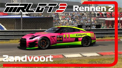 MRL GT3 Series 2 Saison Assetto Corsa 5 Zandvoort Rennen 2